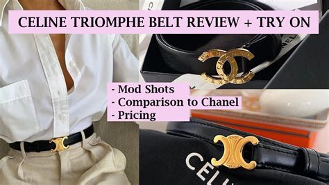 Celine Teen Triomphe Belt Review, Try